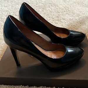 Corso Como Black Patent Halle Platform Heels